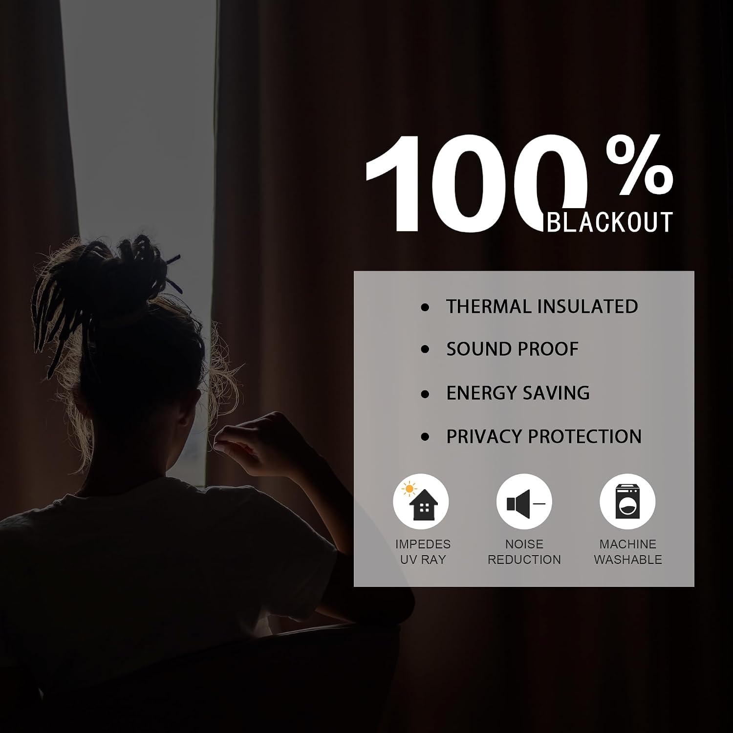 Linen Taupe Blackout Curtains