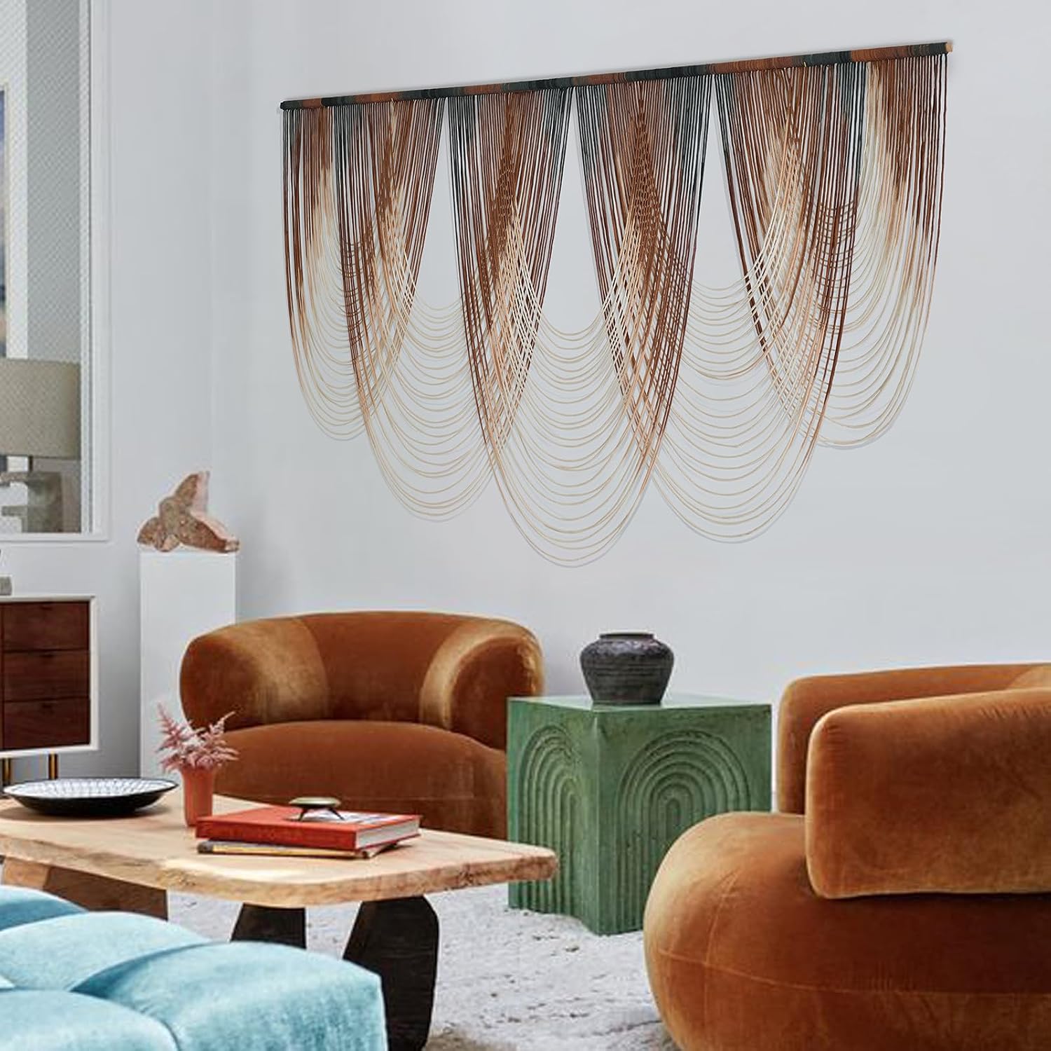 Dip Dyed Macrame Wall Hanging