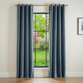 Dark Slate Velvet Curtains