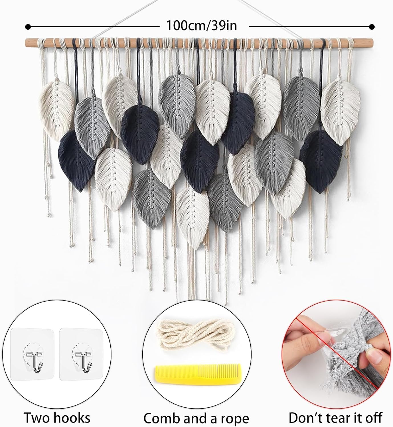 Leaf Macrame Wall Hanging