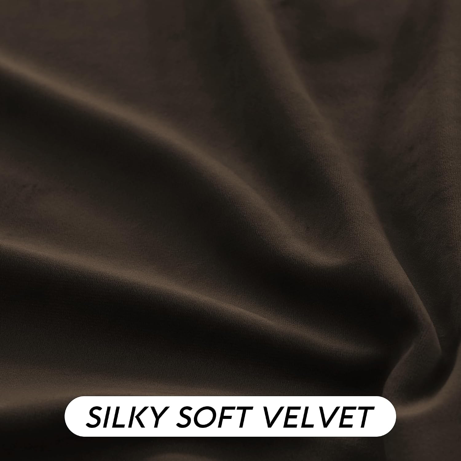 Brown Velvet Blackout Curtains