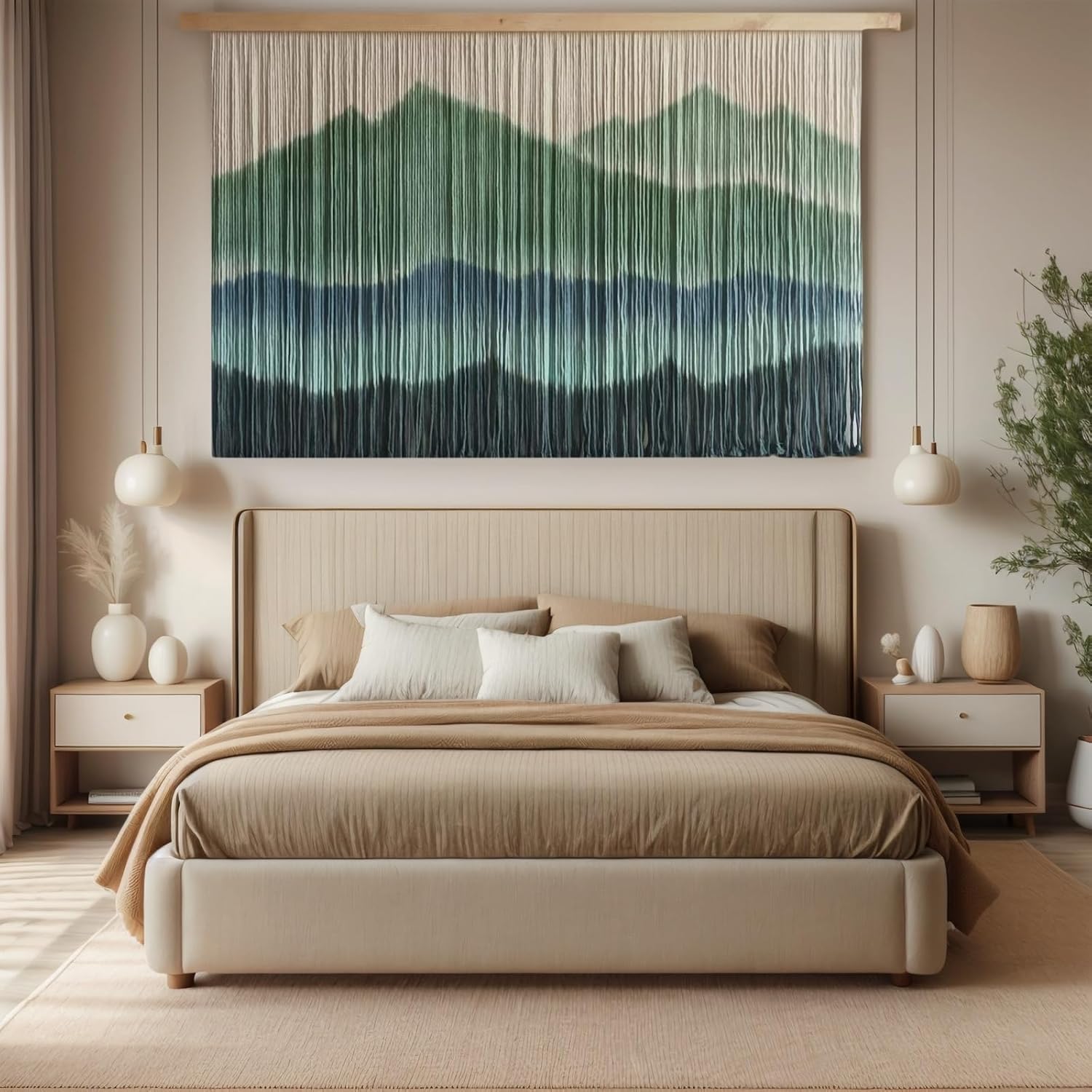 Mountain Macrame Wall Hanging