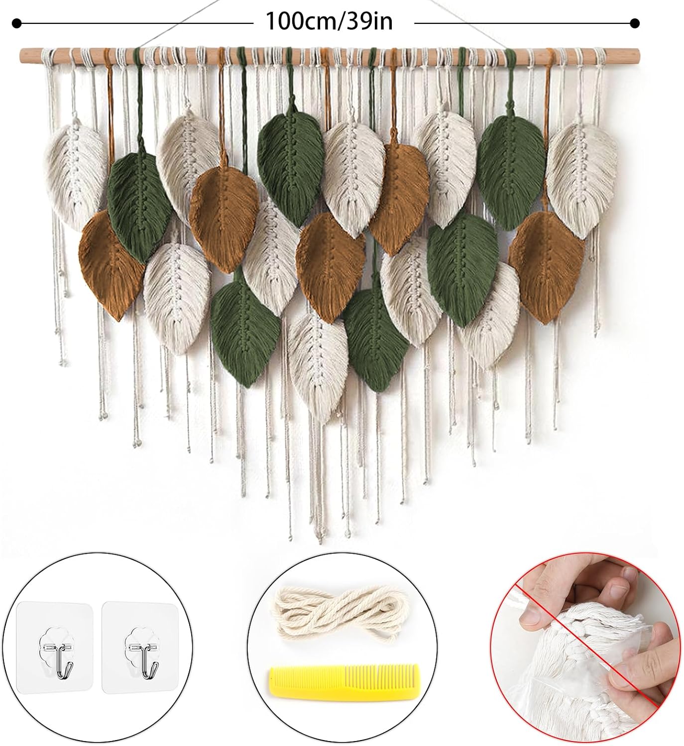 Leaf Macrame Wall Hanging