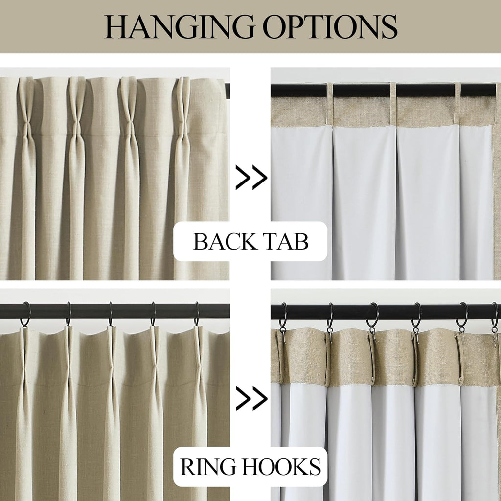 Home Pinch Pleated Blackout Curtains