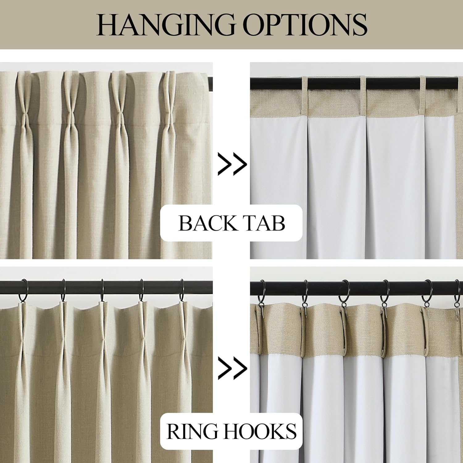 Home Pinch Pleated Blackout Curtains
