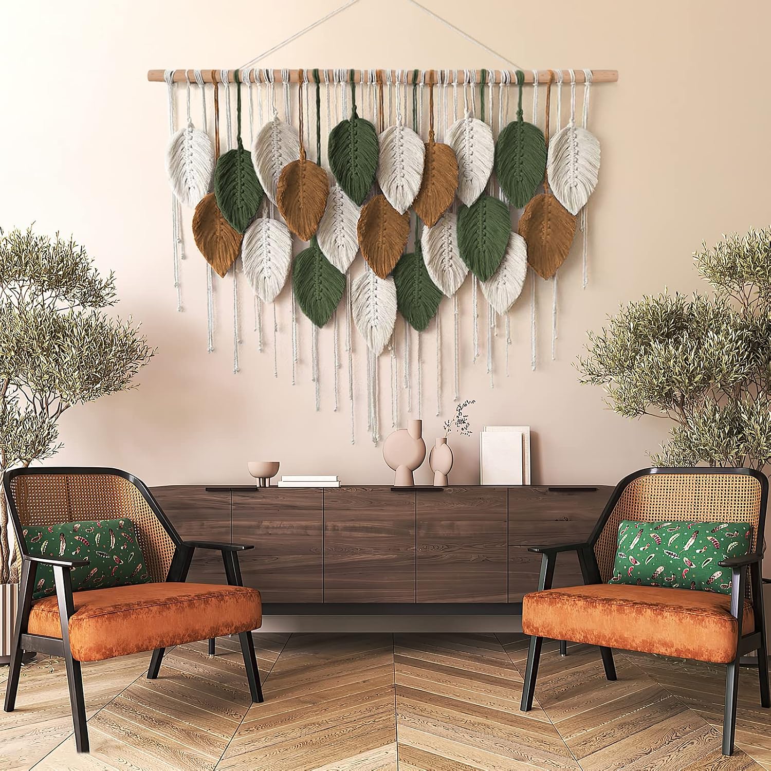 Leaf Macrame Wall Hanging