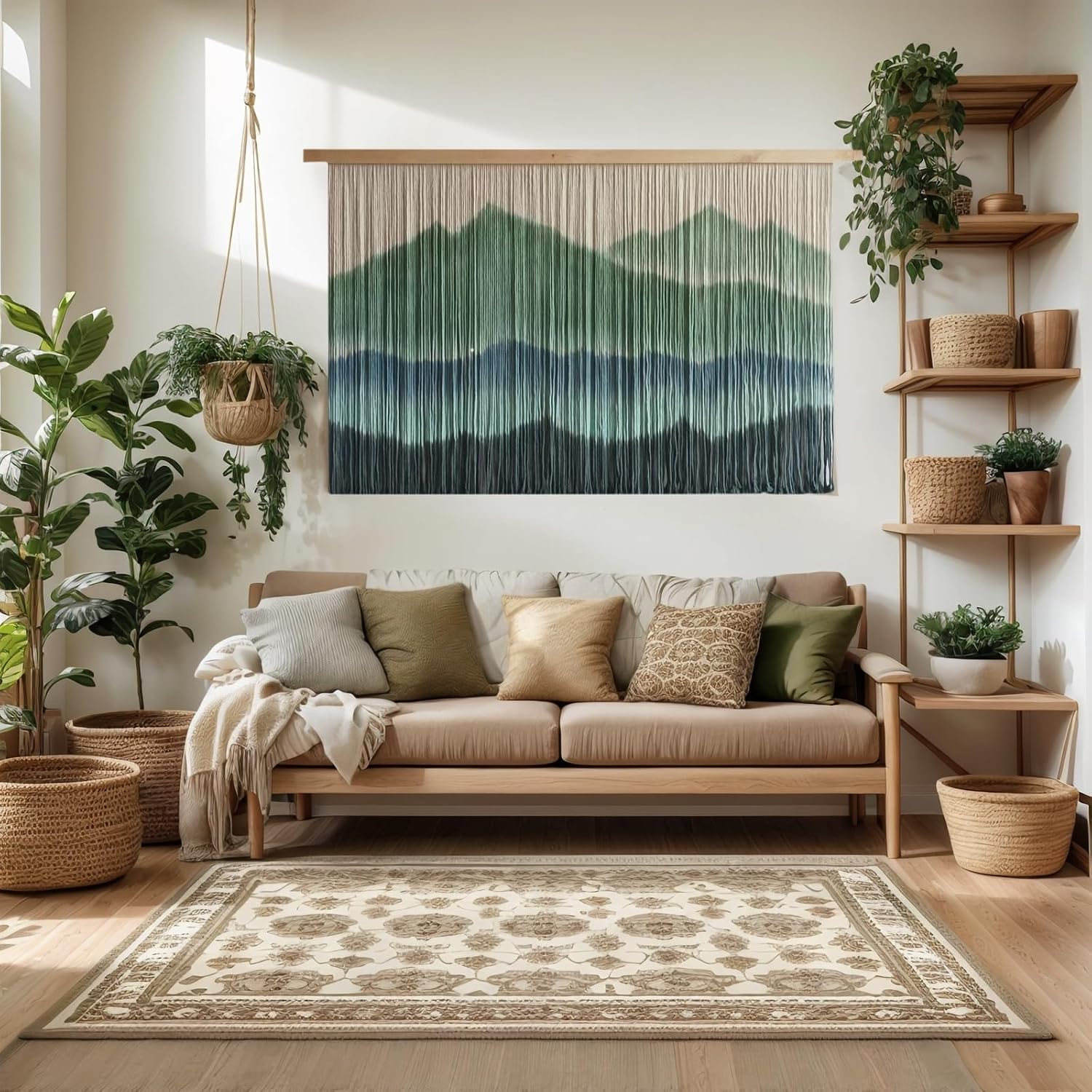 Mountain Macrame Wall Hanging