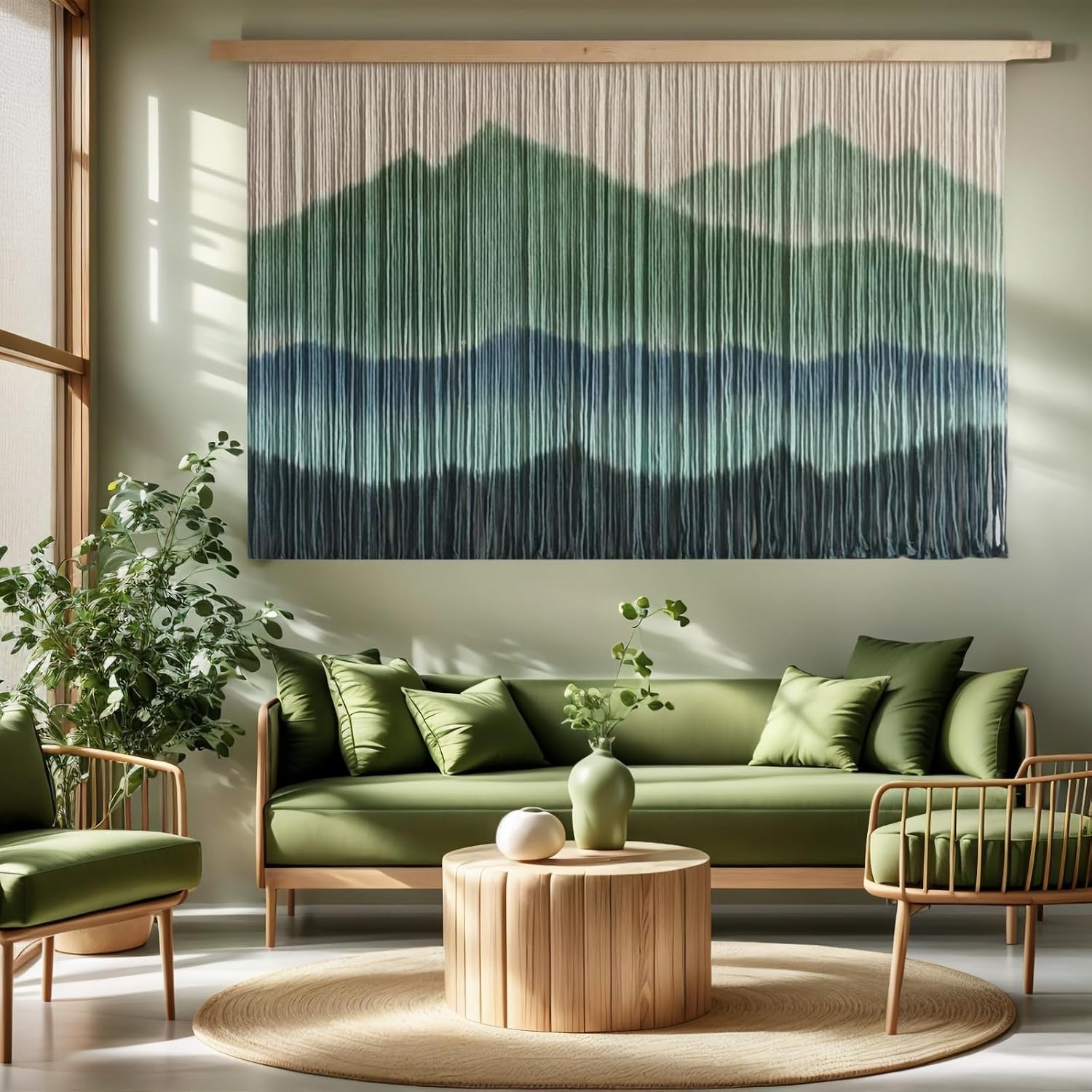 Mountain Macrame Wall Hanging