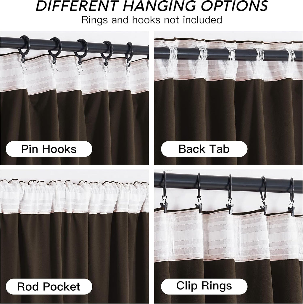 Brown Velvet Blackout Curtains