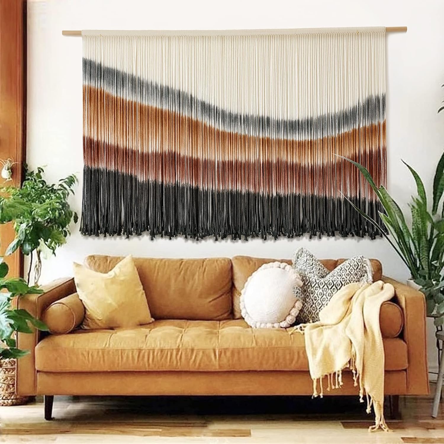 Tie-Dye Macrame Wall Hanging