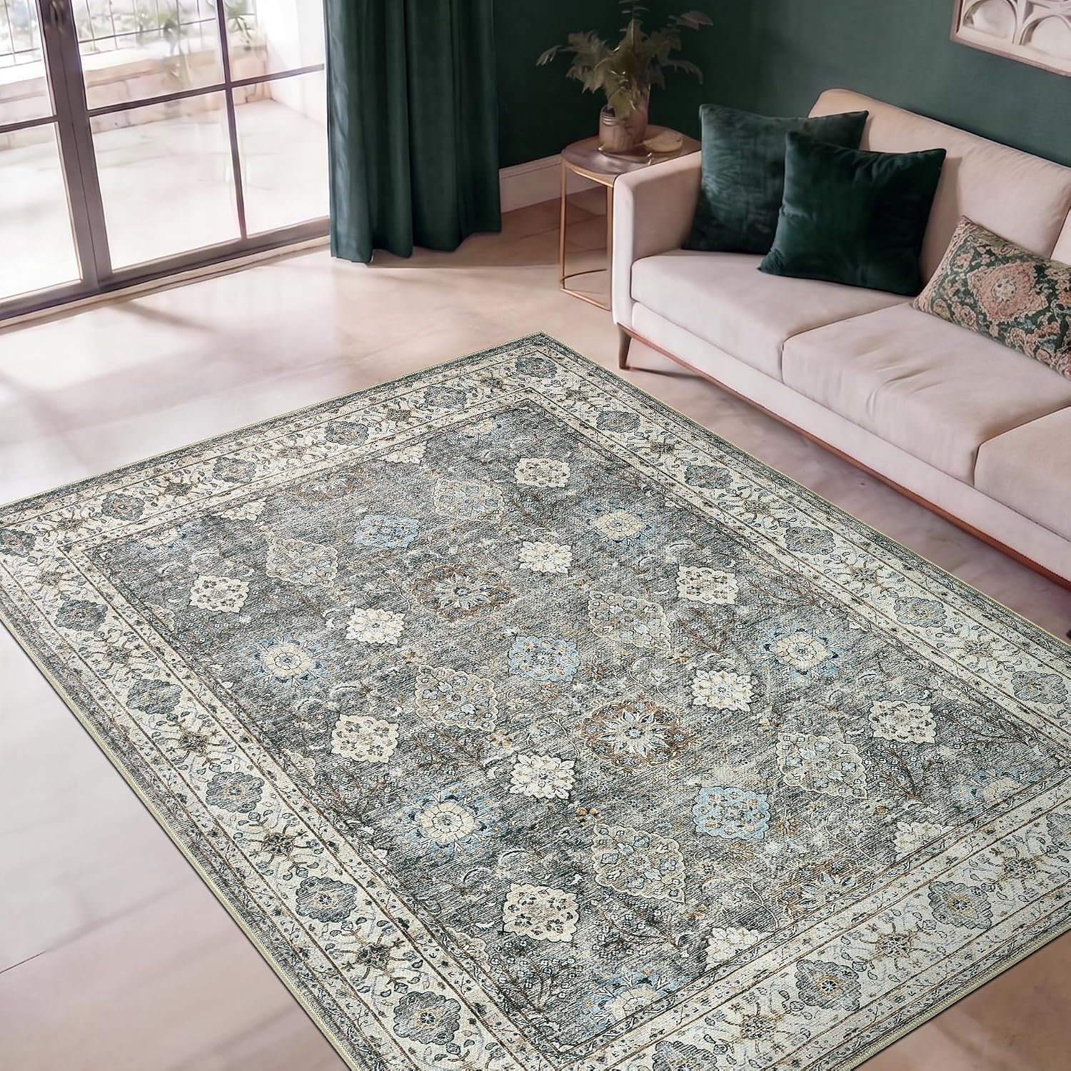 Vintage Washable Area Rug
